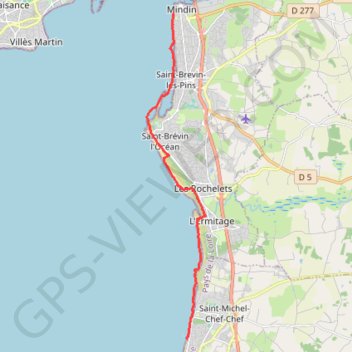 Itinéraire De Saint Brevin les pins (Le Bosquet) à Saint Michel Chef Chef (Comberges), distance, dénivelé, altitude, carte, profil, trace GPS