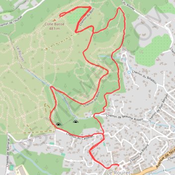 Itinéraire Camp Romain, distance, dénivelé, altitude, carte, profil, trace GPS