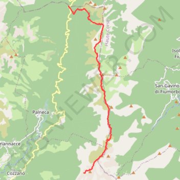 Itinéraire Refuge d'Usciolu, distance, dénivelé, altitude, carte, profil, trace GPS