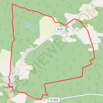 Itinéraire Garein - Landes de Sindères et de Piat, distance, dénivelé, altitude, carte, profil, trace GPS