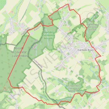 Itinéraire Everbeek, distance, dénivelé, altitude, carte, profil, trace GPS
