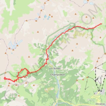 Itinéraire Tour du vieux Chaillol - J3, distance, dénivelé, altitude, carte, profil, trace GPS