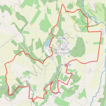 Itinéraire Chavanaise - Grande boucle, distance, dénivelé, altitude, carte, profil, trace GPS