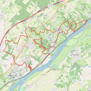 Itinéraire Les coulées du Cellier, distance, dénivelé, altitude, carte, profil, trace GPS