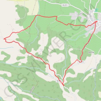 Itinéraire Les Crêtes - Arzens, distance, dénivelé, altitude, carte, profil, trace GPS