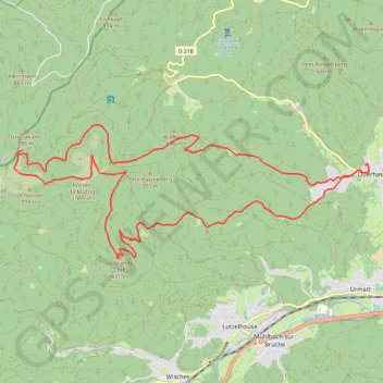 Itinéraire Corentin_BRESCH_2020-07-15_08-05-58, distance, dénivelé, altitude, carte, profil, trace GPS