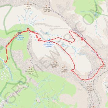 Itinéraire Pic de la Géla par le cirque de Troumouse, distance, dénivelé, altitude, carte, profil, trace GPS