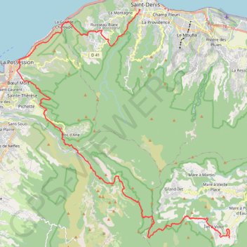 Itinéraire Grand Raid de la Reunion 2022 La Mascareignes, distance, dénivelé, altitude, carte, profil, trace GPS