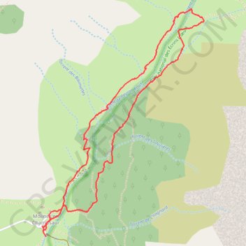 Itinéraire Cabane de Peyron Roux, distance, dénivelé, altitude, carte, profil, trace GPS