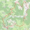 Itinéraire Monceaux-Brivezac, distance, dénivelé, altitude, carte, profil, trace GPS