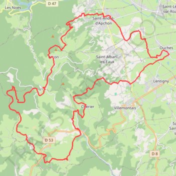 Itinéraire Ouchoise 2022, distance, dénivelé, altitude, carte, profil, trace GPS