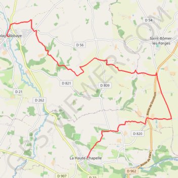 Itinéraire Chemin de Saint Michel (voie de Paris) etape 13, distance, dénivelé, altitude, carte, profil, trace GPS