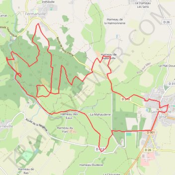 Itinéraire Piéton 15km, distance, dénivelé, altitude, carte, profil, trace GPS