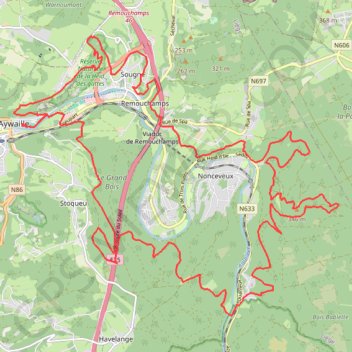 Itinéraire Ohm Trail Original, distance, dénivelé, altitude, carte, profil, trace GPS