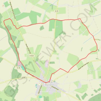 Itinéraire Circuit de la campagne des Lisses - La Barre-en-Ouche, distance, dénivelé, altitude, carte, profil, trace GPS