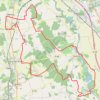 Itinéraire Méreau - Preuilly 47,5km, distance, dénivelé, altitude, carte, profil, trace GPS