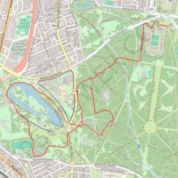 Itinéraire Vincennes Modérée J1, distance, dénivelé, altitude, carte, profil, trace GPS