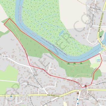Itinéraire Paysage et Patrimoine à Guenrouët, distance, dénivelé, altitude, carte, profil, trace GPS
