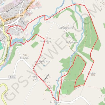 Itinéraire Rochefort - Tinchebray, distance, dénivelé, altitude, carte, profil, trace GPS