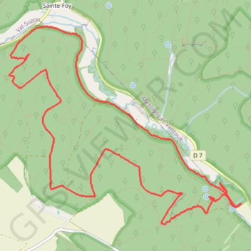 Itinéraire Messigny - Le Suzon et La Fontaine de Jouvence, distance, dénivelé, altitude, carte, profil, trace GPS