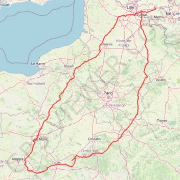Itinéraire Track-Loire, distance, dénivelé, altitude, carte, profil, trace GPS