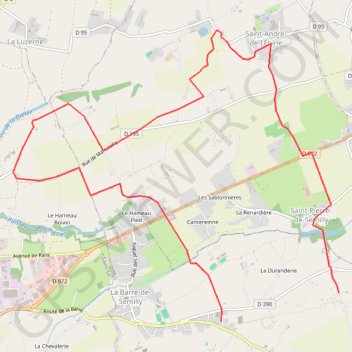 Itinéraire Nouveau parcours, distance, dénivelé, altitude, carte, profil, trace GPS
