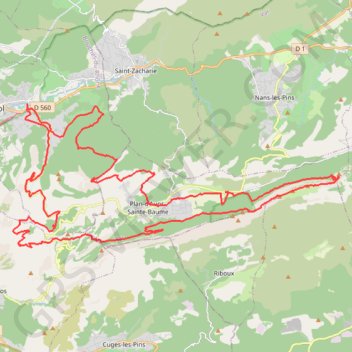 Itinéraire Les Béguines et la Lare, deux crêtes de la Sainte-Baume, distance, dénivelé, altitude, carte, profil, trace GPS