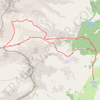 Itinéraire Col de charnière- boucle, distance, dénivelé, altitude, carte, profil, trace GPS