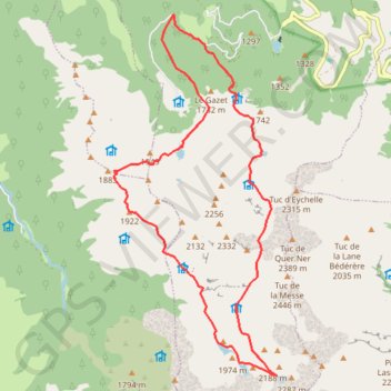 Itinéraire Bethmale, circuit des cinq étangs, distance, dénivelé, altitude, carte, profil, trace GPS