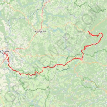 Itinéraire GR430 De Puy-en-Velay à Saint Bonnet-Le-Froid (Haute-Loire), distance, dénivelé, altitude, carte, profil, trace GPS
