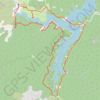 Itinéraire Petit tour du lac de Saint-Cassien, distance, dénivelé, altitude, carte, profil, trace GPS
