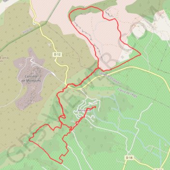 Itinéraire Montpins, distance, dénivelé, altitude, carte, profil, trace GPS