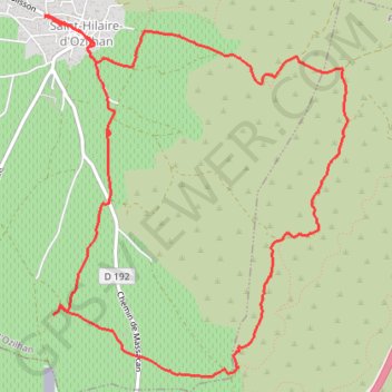 Itinéraire La Grande Combe - Saint-Hilaire-d'Ozilhan, distance, dénivelé, altitude, carte, profil, trace GPS