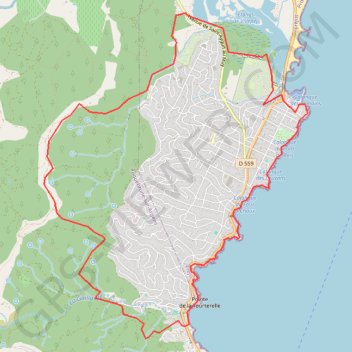 Itinéraire Tour de Saint-Aygulf, distance, dénivelé, altitude, carte, profil, trace GPS