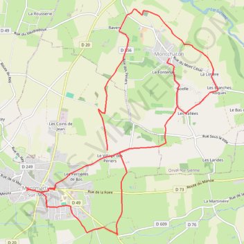 Itinéraire Montmartin-sur-Mer, distance, dénivelé, altitude, carte, profil, trace GPS