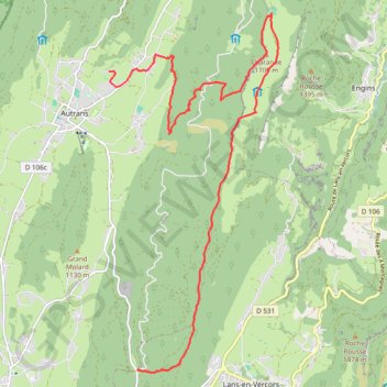 Itinéraire Les Crêtes de Bellecombe, distance, dénivelé, altitude, carte, profil, trace GPS