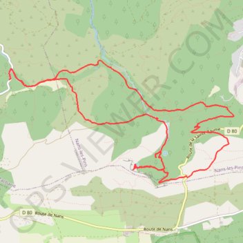 Itinéraire Sources de l'Huveaune, distance, dénivelé, altitude, carte, profil, trace GPS