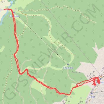 Itinéraire Trou de l'agneau, distance, dénivelé, altitude, carte, profil, trace GPS