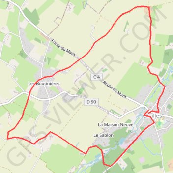 Itinéraire track, distance, dénivelé, altitude, carte, profil, trace GPS