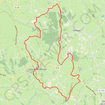 Itinéraire Balade Lignerotte - Ligny-en-Brionnais, distance, dénivelé, altitude, carte, profil, trace GPS