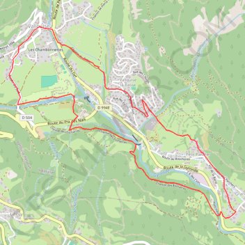 Itinéraire Les Parchers depuis Vallouise, distance, dénivelé, altitude, carte, profil, trace GPS