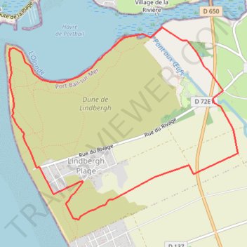 Itinéraire Dunes de Lindbergh - Havre de Portbail, distance, dénivelé, altitude, carte, profil, trace GPS