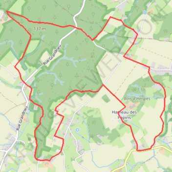 Itinéraire boise d'hubermont 10.6km, distance, dénivelé, altitude, carte, profil, trace GPS