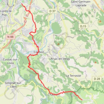 Itinéraire ECP-1-S1-J1 17km +750m, distance, dénivelé, altitude, carte, profil, trace GPS