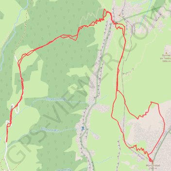 Itinéraire Trélod, distance, dénivelé, altitude, carte, profil, trace GPS
