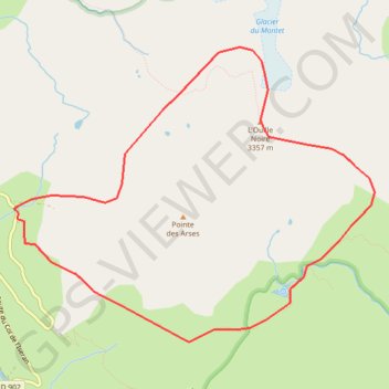 Itinéraire Ouille Noire, distance, dénivelé, altitude, carte, profil, trace GPS