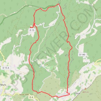 Itinéraire Combes de Vaumales et de Lioux, distance, dénivelé, altitude, carte, profil, trace GPS