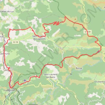 Itinéraire Tour de la Vallée de Masméjean (Ardèche), distance, dénivelé, altitude, carte, profil, trace GPS