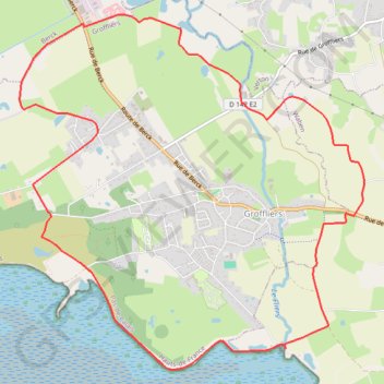 Itinéraire Le Tour de Groffliers à pied, distance, dénivelé, altitude, carte, profil, trace GPS