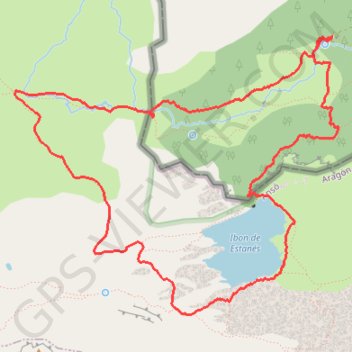 Itinéraire Lac d'Estaens en boucle, distance, dénivelé, altitude, carte, profil, trace GPS